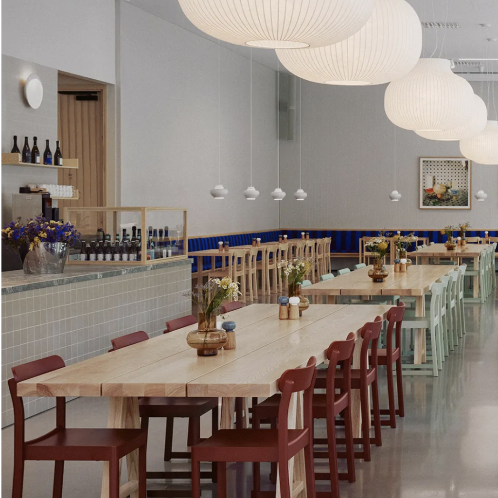 Sami Tallberg lunch restaurant at Finnish Design Shop’s headquarters in Turku